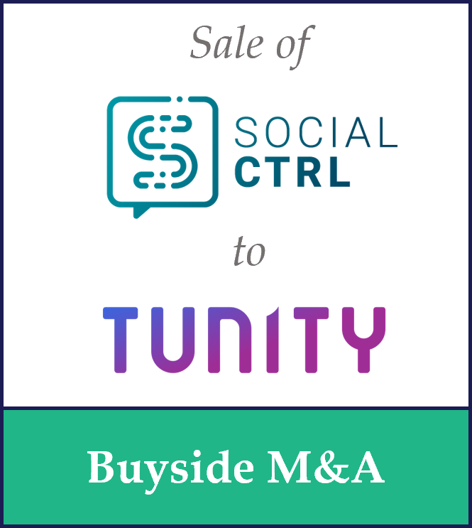 Sale of Social CTRL to Tunity – Buyside M&A